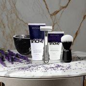 Women's Safety Razor Shaving Kit with Green Razor and Lavender Skincare
