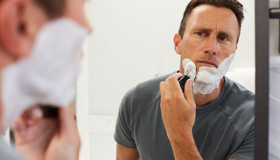 Man Getting the Best Shave with OneBlade