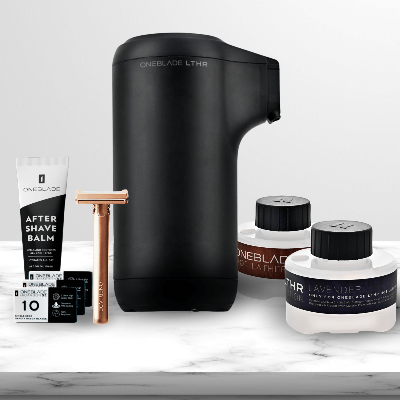Genesis Razor, LTHR Machine, LTHR Pods, Blades, and After Shave Balm