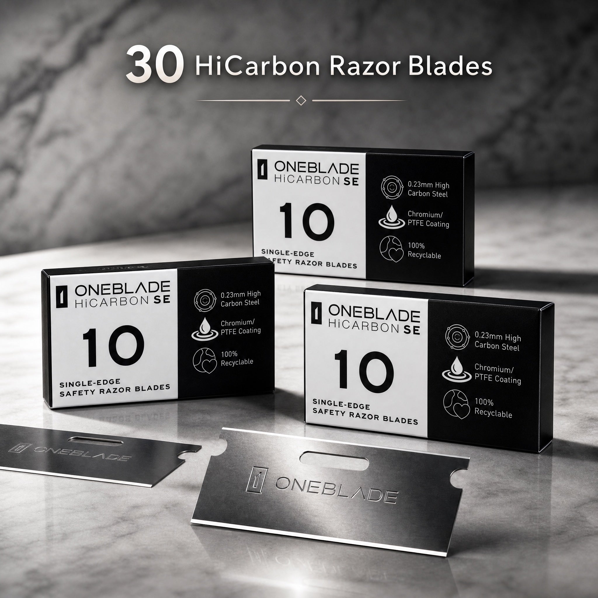 HiCarbon SE Safety Razor Blades - 30 Blades