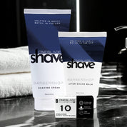 Barbershop Shaving Essentials Skincare Bundle with HiCarbon Safety Razor Blades
