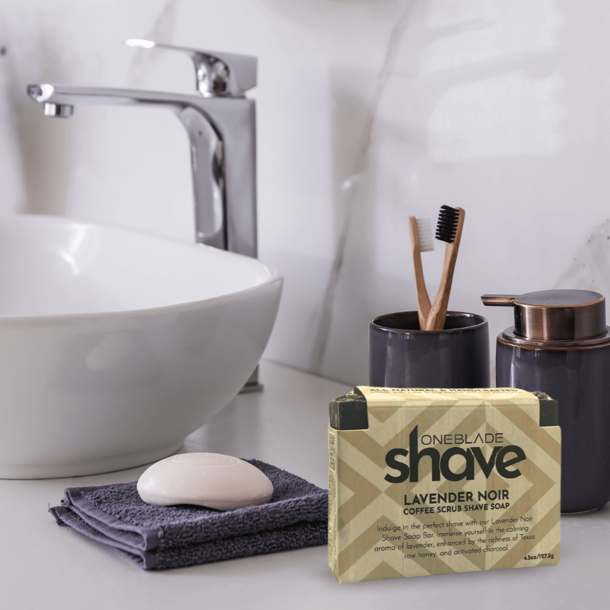 Coffe Scrub Shave Soap Lavender Charcoal 03