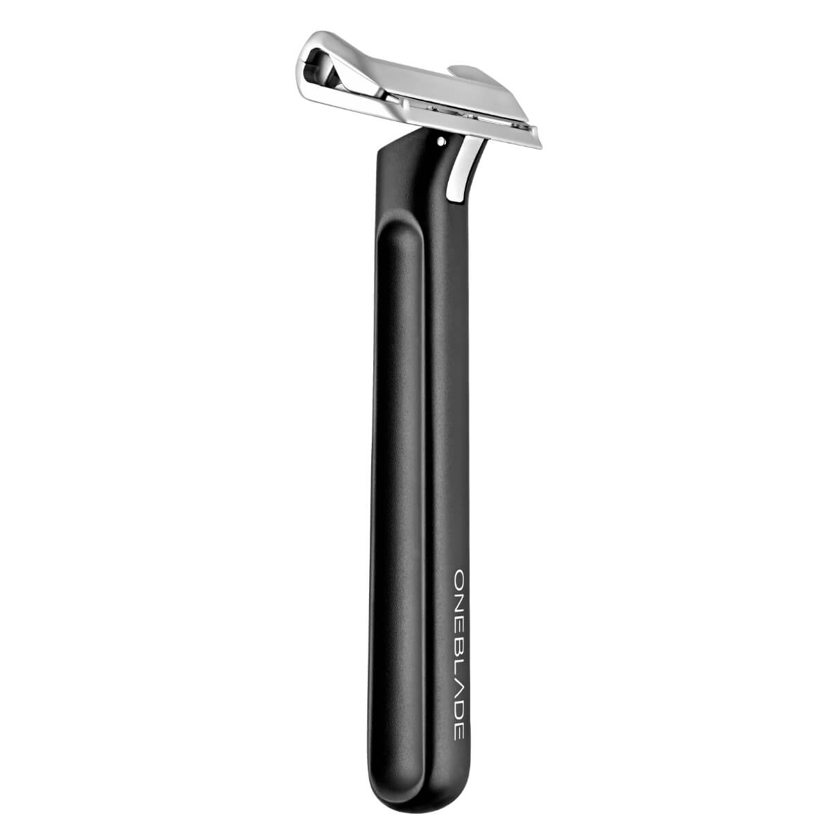 All-Metal Element Single Blade Safety Razor Handle turned slightly 