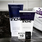 Lavender Shaving Essentials Skincare Bundle with HiCarbon Safety Razor Blades