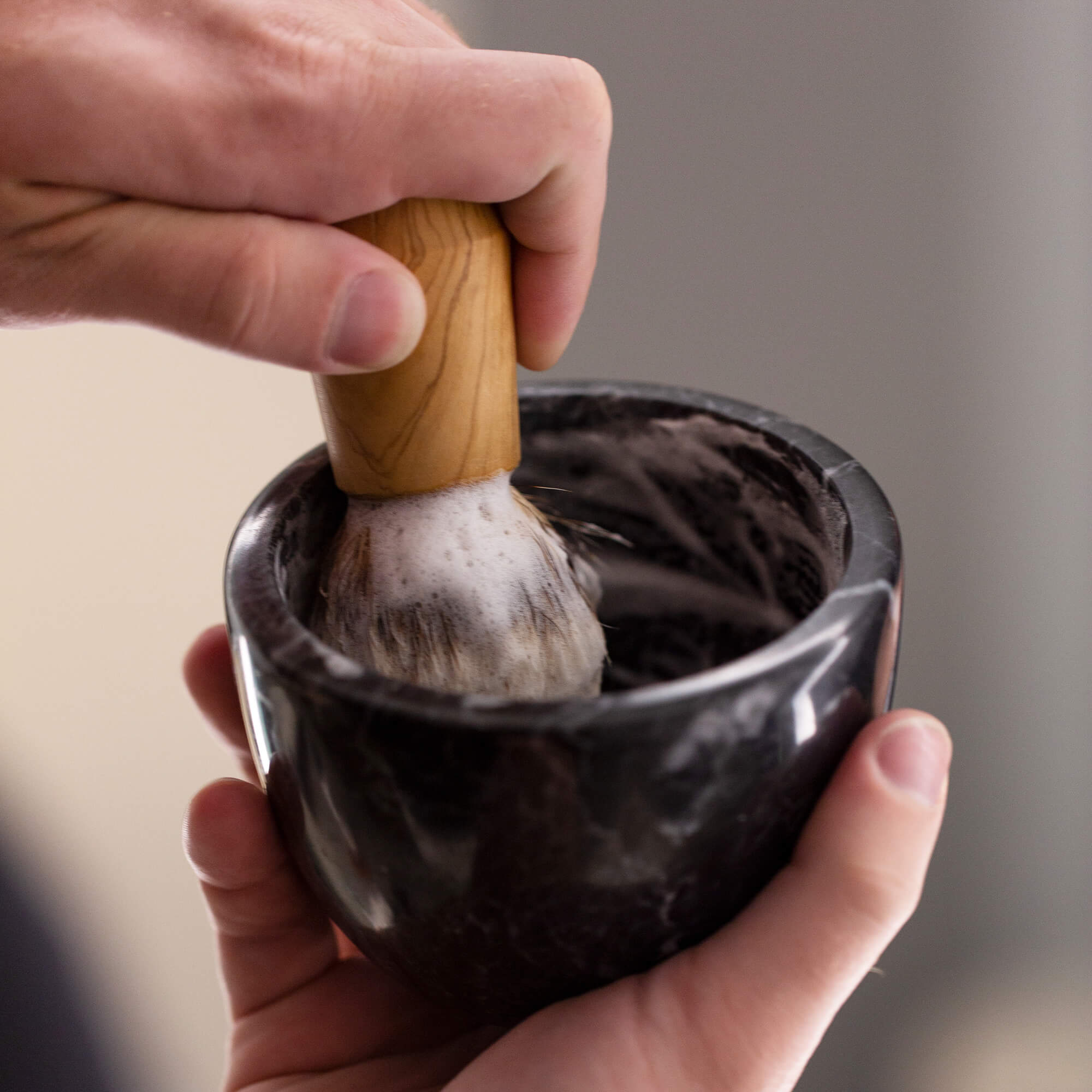 Black Marble Shave Bowl OneBlade Set 2