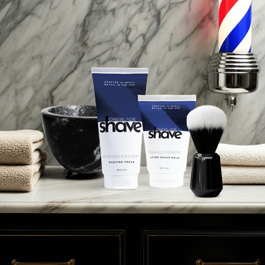 Shaving Accessories Kit with Barbershop scented skincare