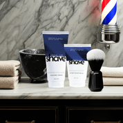 Shaving Accessories Kit with Barbershop scented skincare