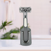 Grey Sage Dawn Women's Single Blade Safety Razor in Matching Stand