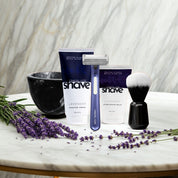 Women's Safety Razor Shaving Kit with Purple Razor and Lavender Skincare