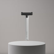 White OneBlade Core Single Blade Safety Razor Spinning Video