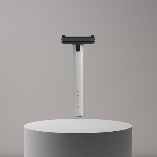 White OneBlade Core Single Blade Safety Razor Spinning Video