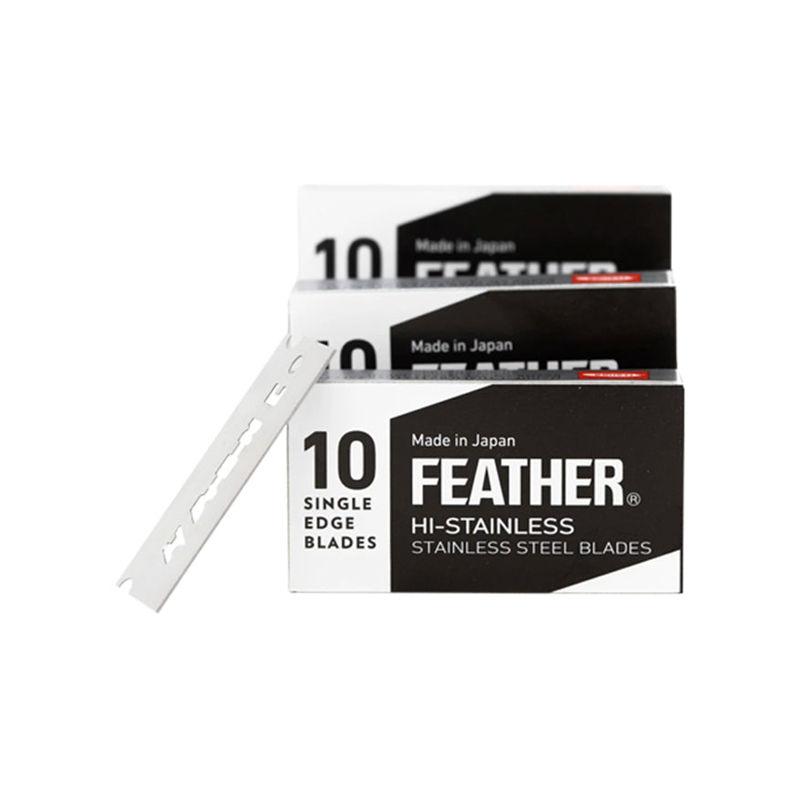 Feather FHS10 Single Edge Blades, 10 Blades — Maggard Razors