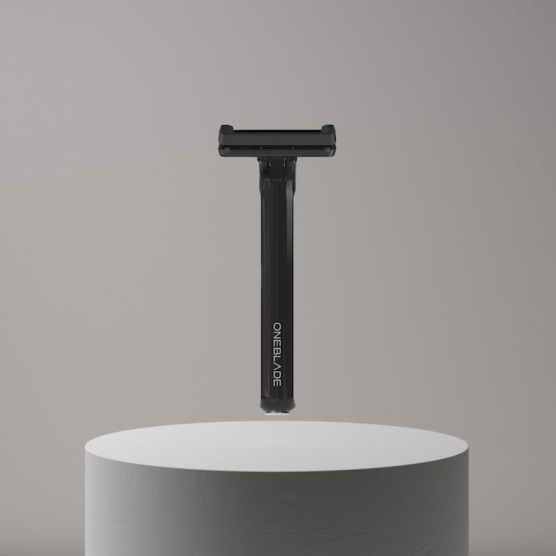 Black OneBlade Core Single Blade Safety Razor Spinning Video